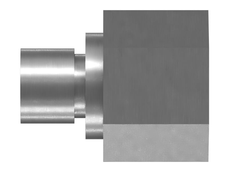 Прямой переходник с шестигранной головкой 1/2-20-2A