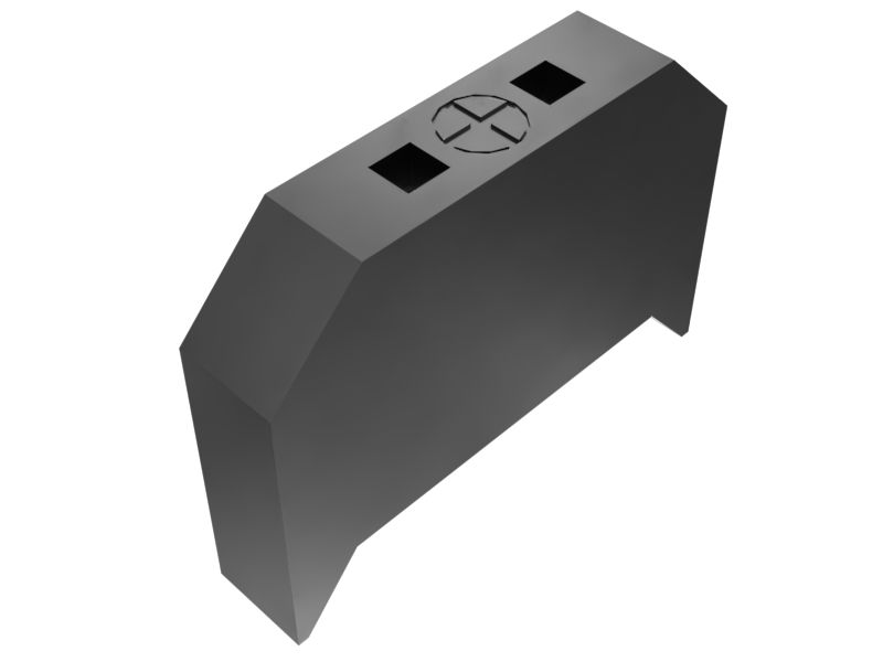 Концевой зажим прямоугольной формы