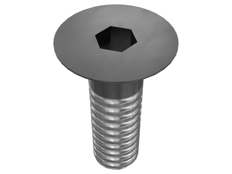 Винт с плоской головкой, длина 50 мм