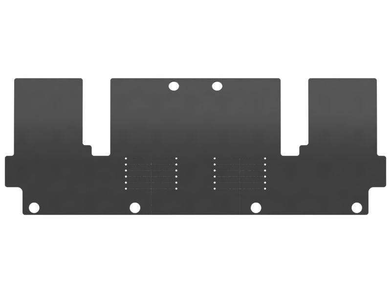 5mm Thickness Hydraulic Lines Front Guard Baffle