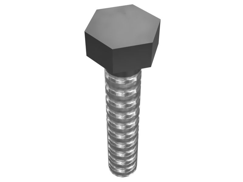 135-2370: M5-0.8 x 25mm Hex Head Bolt