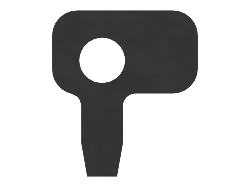 Замок опоры кожуха моста, 35 мм