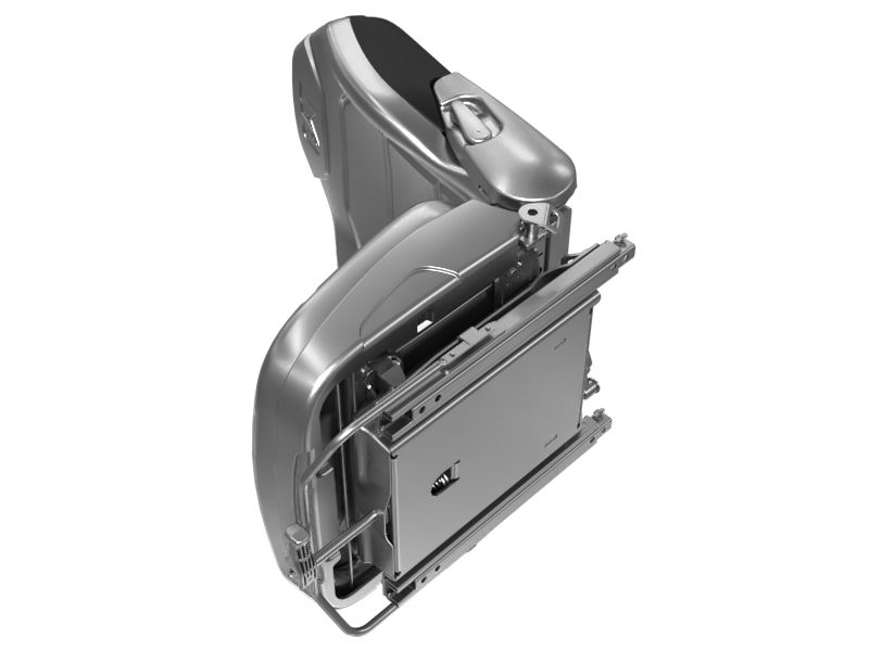 628-9166: Operator Suspension Seat Armrest