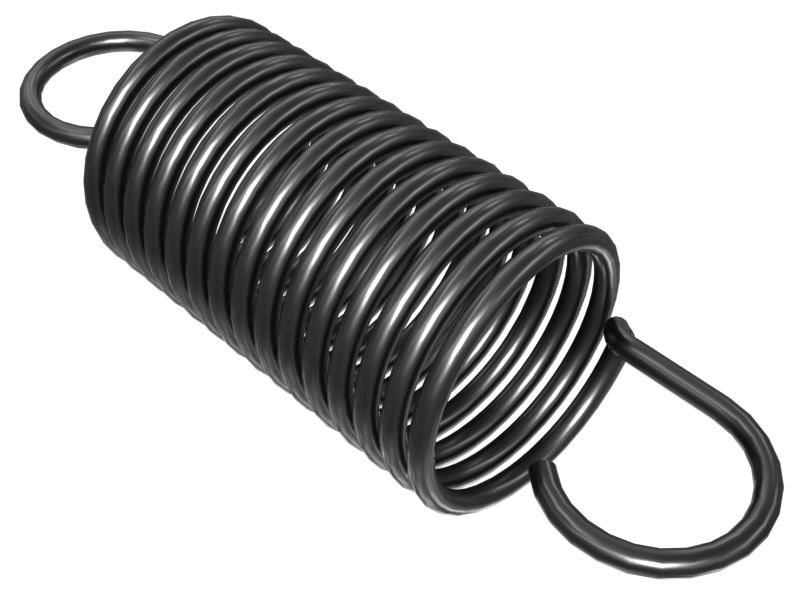 Пружина свободной длины 76,2 мм