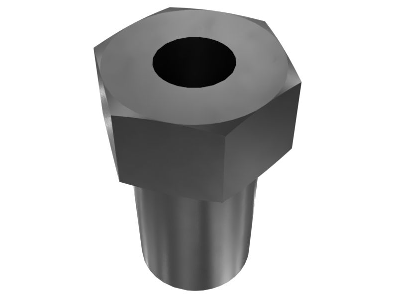 Прямой переходник длиной 25,90 мм