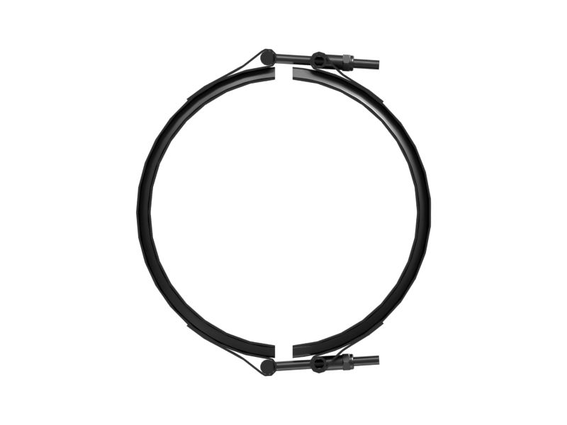 Клинообразный зажим с двумя болтами