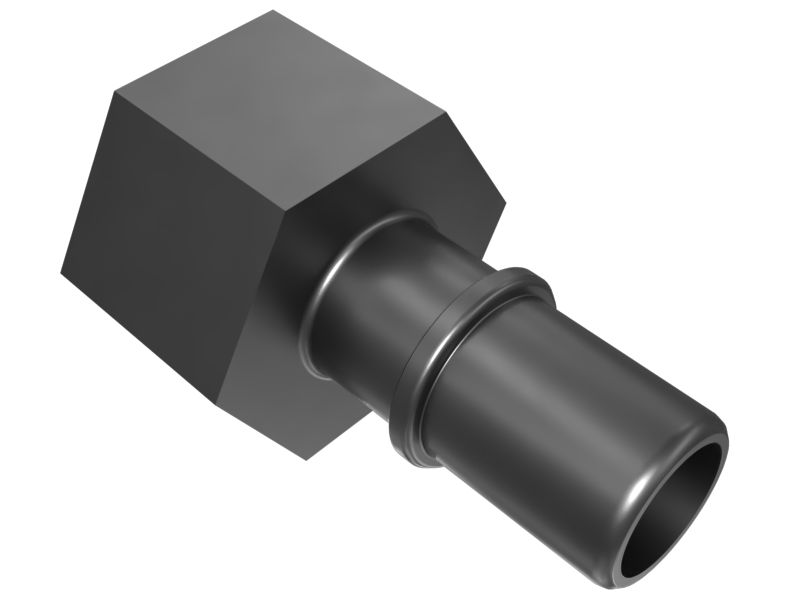 600-2936: 1" Thread Straight Adapter