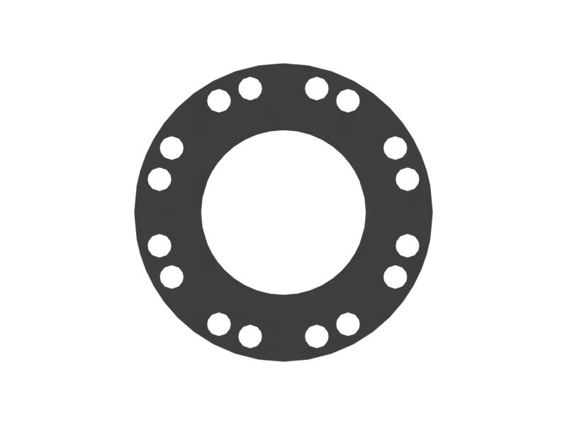 Прокладка толщиной 0,82 мм на выходе воздухопроводов