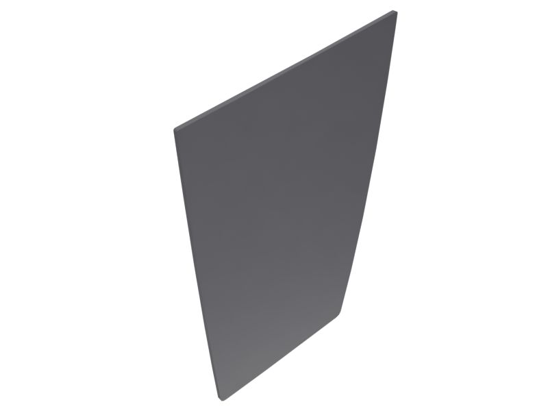 Переднее правое боковое безопасное стекло высотой 551,80 мм