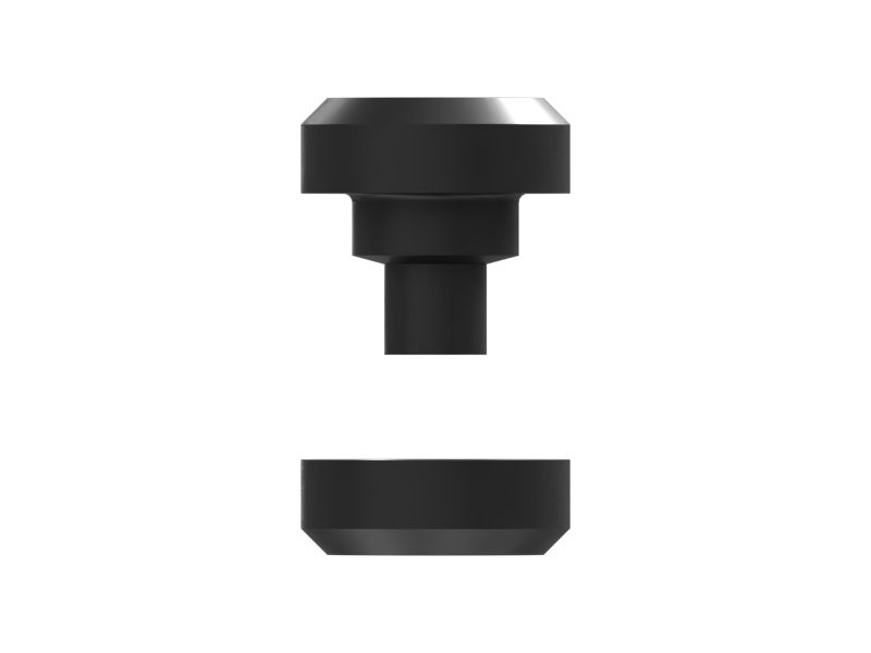 Two Piece Asymmetric Type Isolation Mount