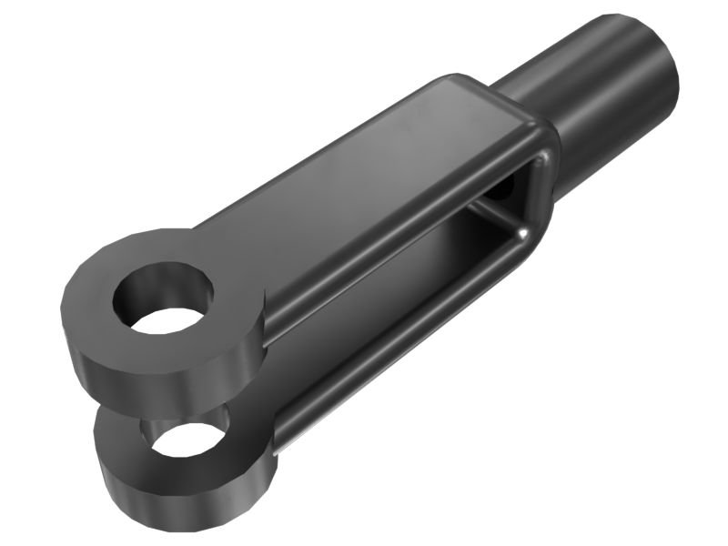 8B-3768: Стальная вильчатая головка шатуна с резьбой 1/4-28 дюймов