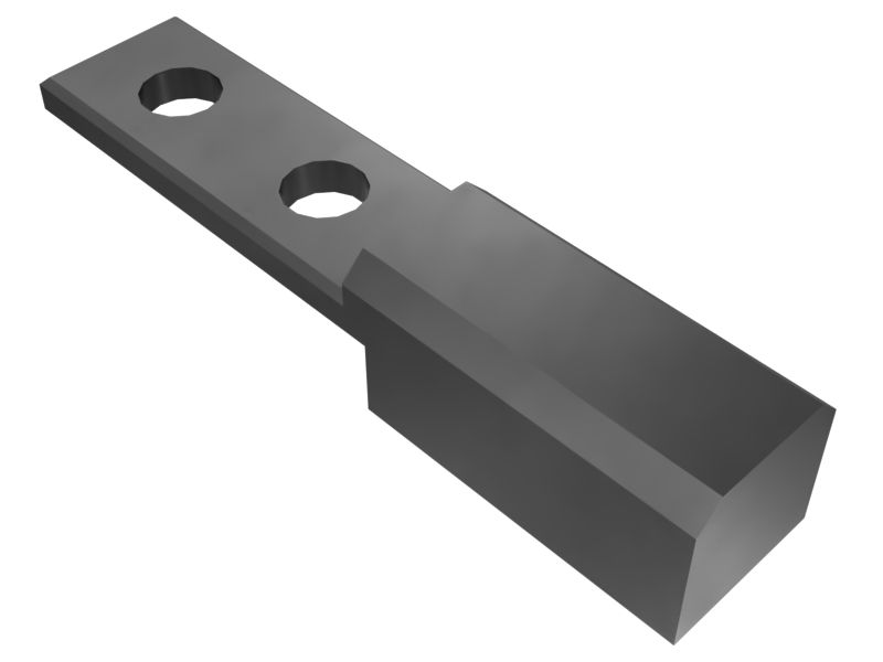 Стальной блок с общей длиной 98 мм