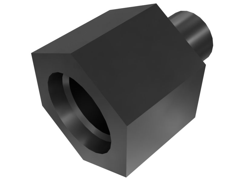 Прямой переходной патрубок с шестигранной головкой 7/16-20