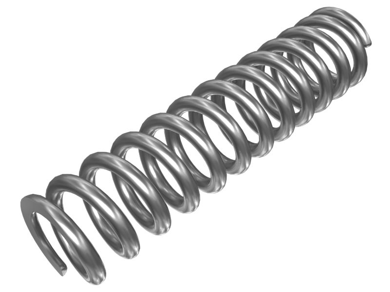 Пружина сжатия (максимальная длина при соприкосновении витков 20,57 мм)