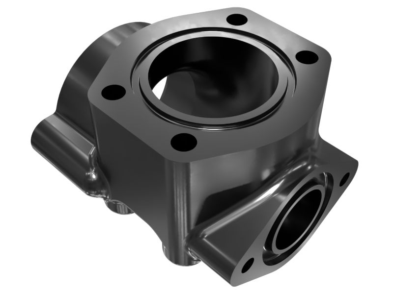 Коленчатый патрубок на впуске маслоохладителя