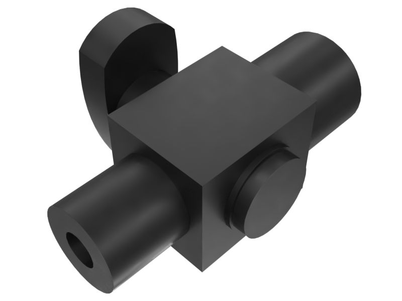 Латунный штекерный клапан с резьбовым концом длиной 52 мм