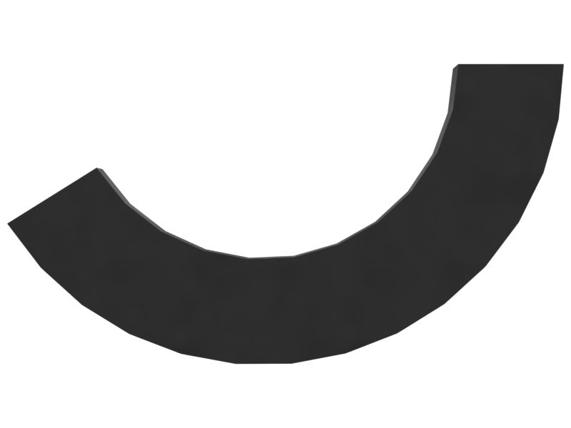 Двухфланцевая половинная прокладка длиной 29 мм