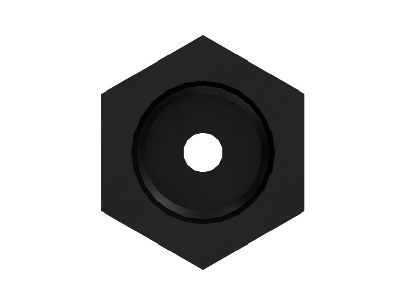 Прямой переходной патрубок с шестигранной головкой 7/16-20