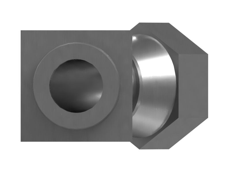 Коленчатый патрубок 30 градусов для выхлопной трубы, длина 33,50 мм