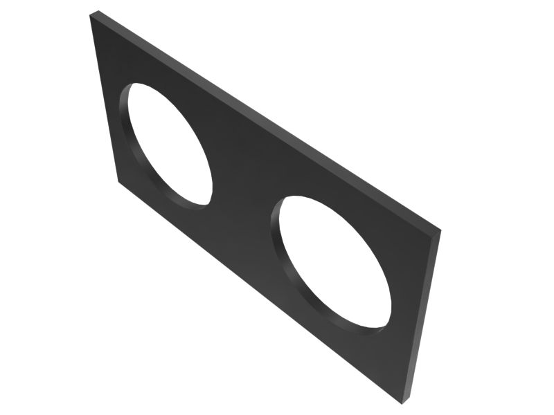 Прокладка для пластины с 2 отверстиями, толщина 0,64 мм