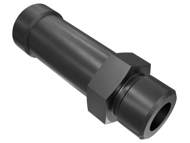 8T-9023: Прямой шестигранный переходной патрубок из плакированной стали 31,75 мм