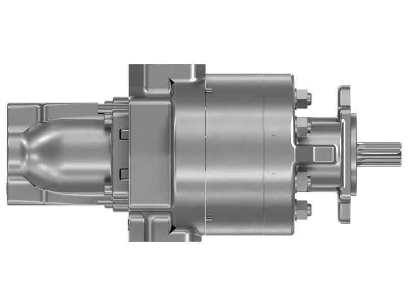 2-секционный передний и задний шестеренчатый насос.