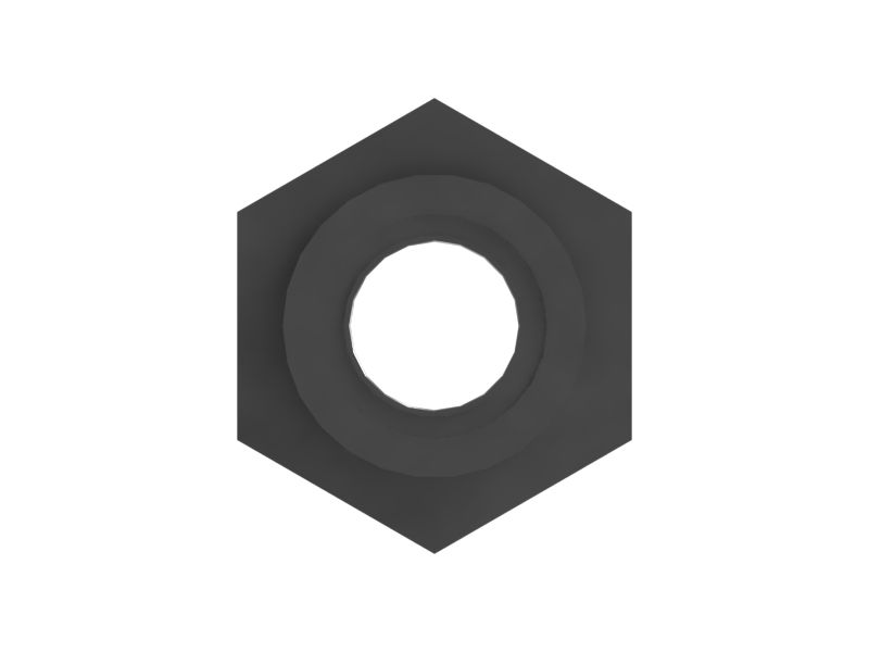 Переходник жидкостной системы 47,63 мм с шестигранной гайкой