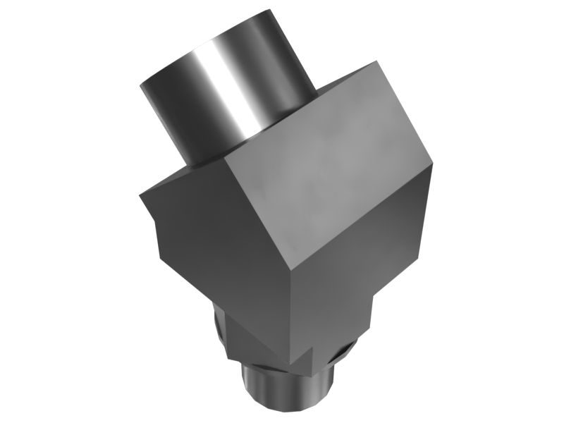 Переходной коленчатый патрубок 45° (ORFS/STOR)