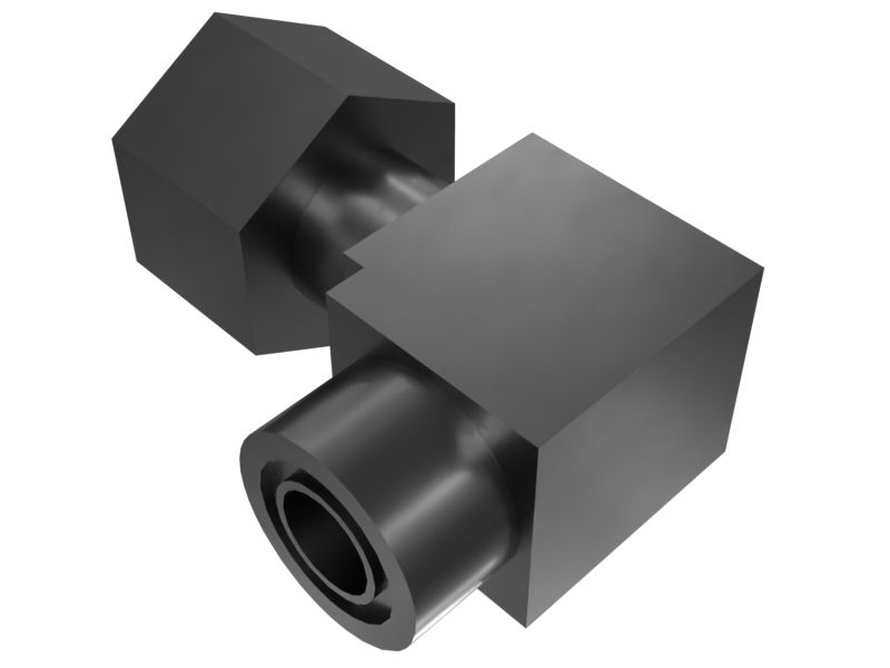 90-град. переходной коленчатый патрубок, резьба 1-14 X 1-14