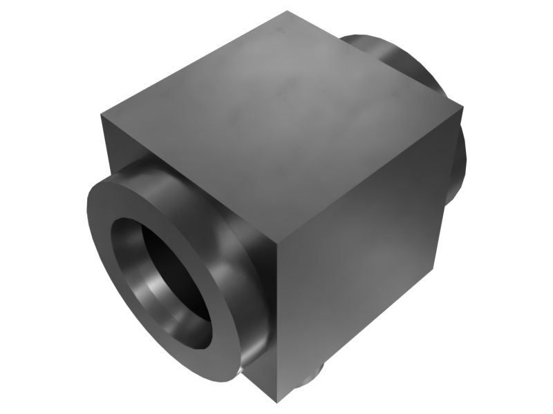 6V-1625: Тройниковый адаптер с цилиндрической резьбой для кольцевых уплотнений