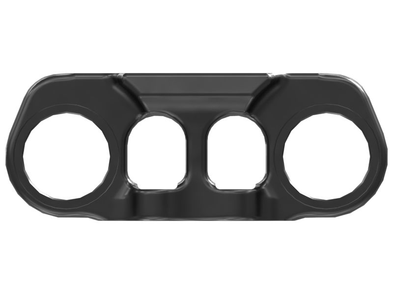 Звено герметичной и смазываемой гусеничной ленты