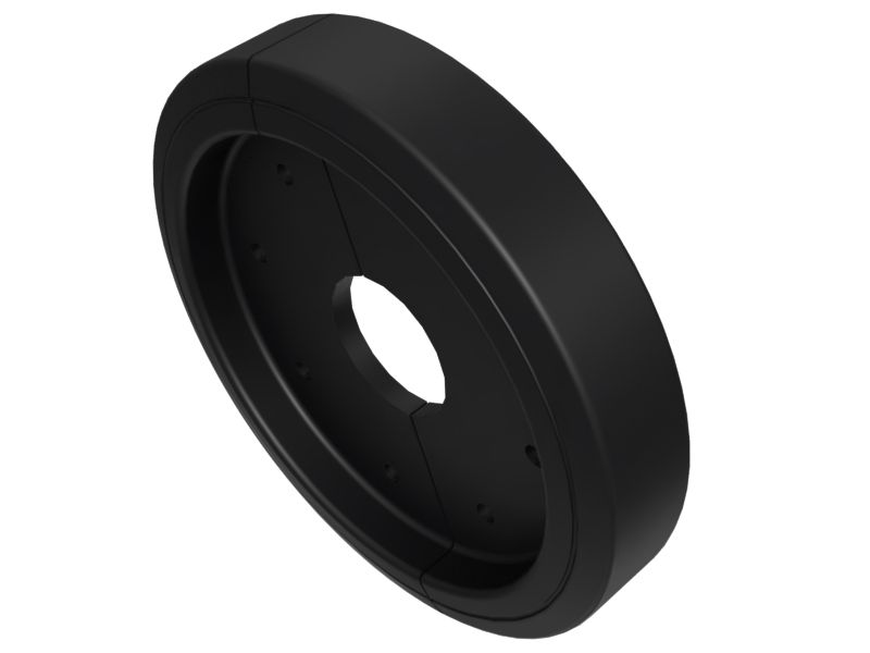 Заднее направляющее колесо 355,6 мм с внешним диаметром