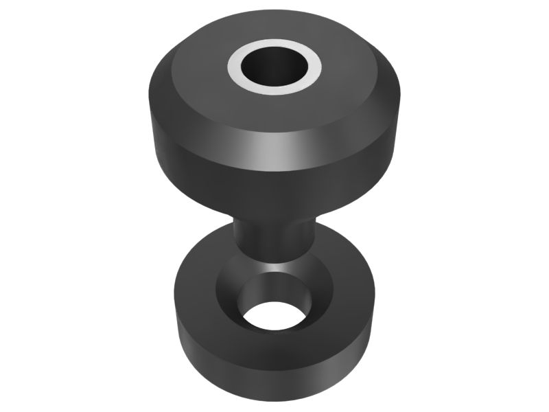 Two Piece Asymmetric Type Isolation Mount