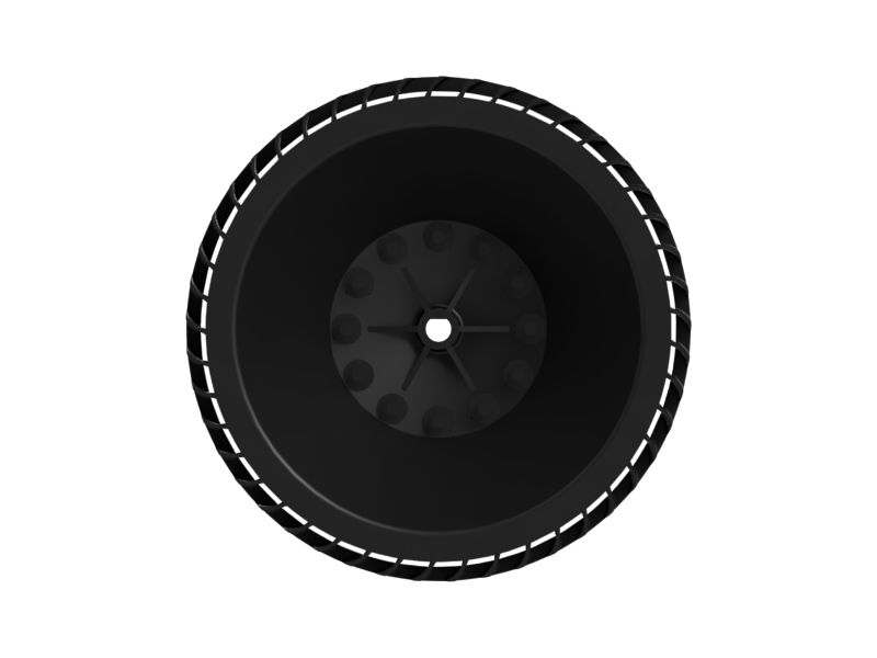 Колесо нагнетательного вентилятора системы кондиционирования воздуха в кабине