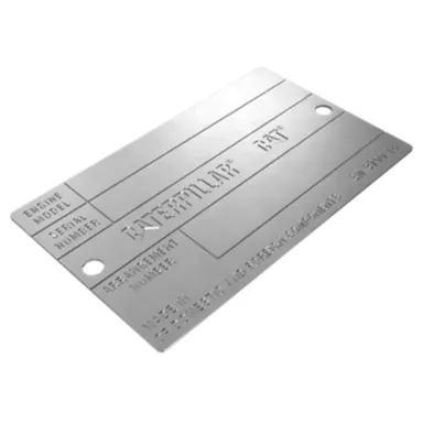 3N-3790: Targa del numero di serie lunga 63 mm
