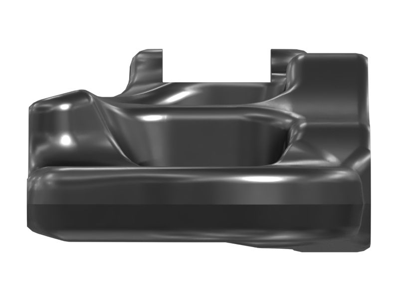 Левый конец пальца замкового звена гусеничной ленты