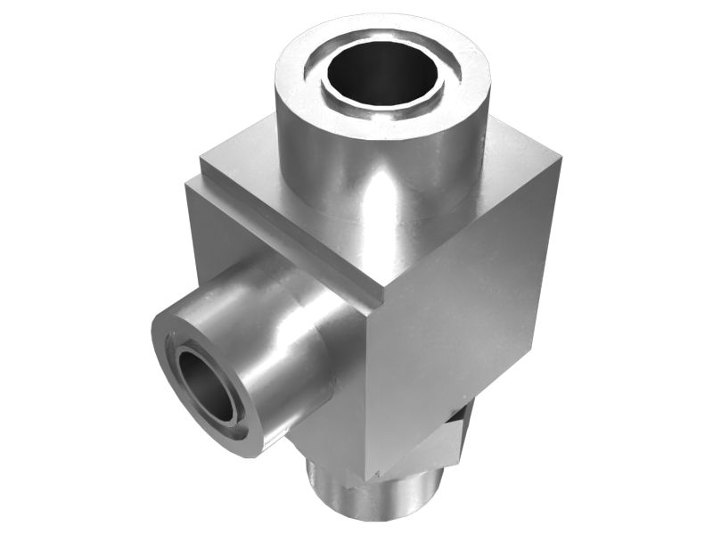 Тройниковый переходник для транспортировки жидкости с шестигранной гайкой 34,92 мм