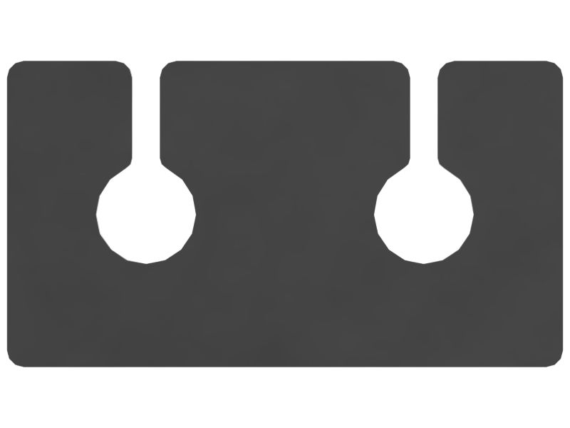 Padded Drum Scraper Retainer Plate