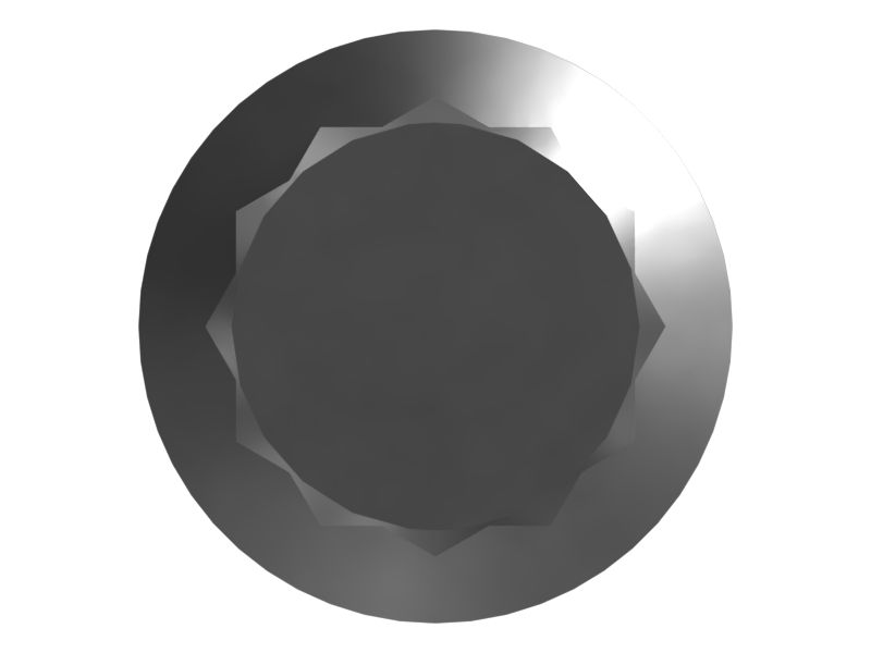 Болт с 12-гранной головкой, 1/2-13