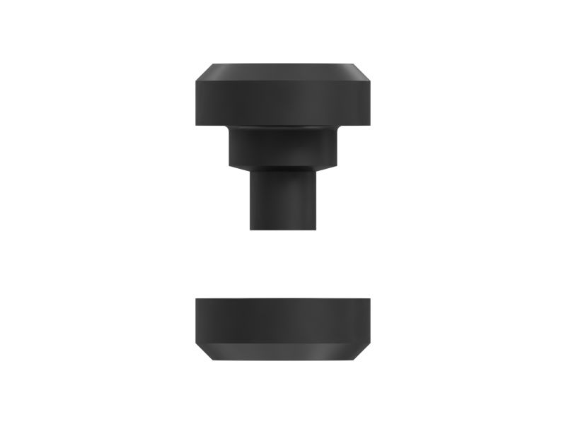 Two Piece Asymmetric Type Isolation Mount