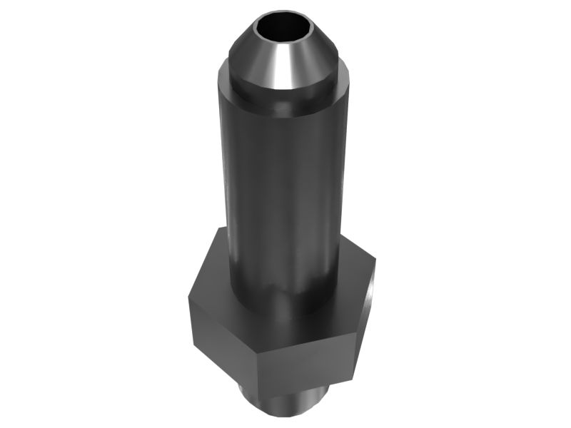 Прямой переходник 37 град. длиной 52,60 мм