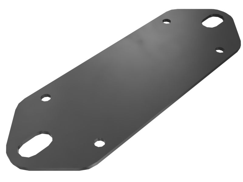 Exhaust Pipe Warning Plate Mounting Plate