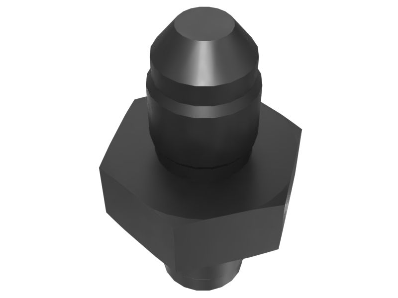 3J-7355: Прямой переходник с расклешенным соединением с шестигранной головкой 7/16-20