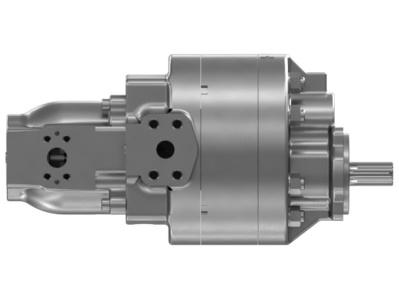 2-секционный передний и задний шестеренчатый насос.