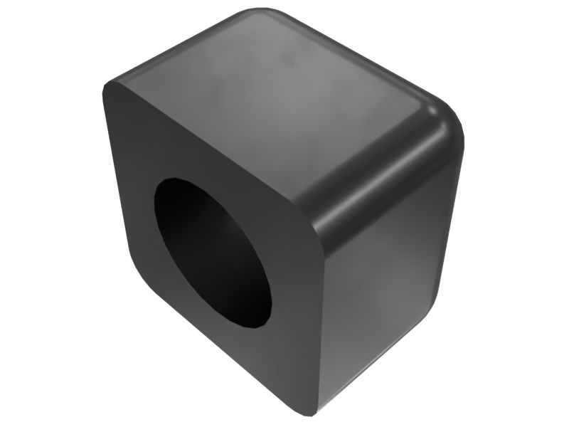 Квадратная гайка с резьбой 0,5625