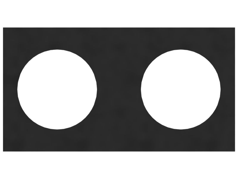 Прокладка для пластины с 2 отверстиями, толщина 0,64 мм