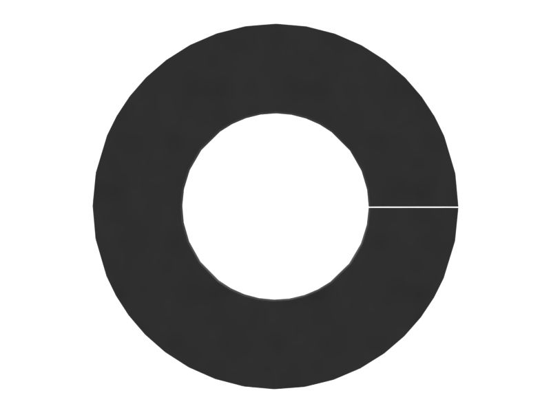 Фланцевое резиновое уплотнение с внутренним диаметром 12,50 мм