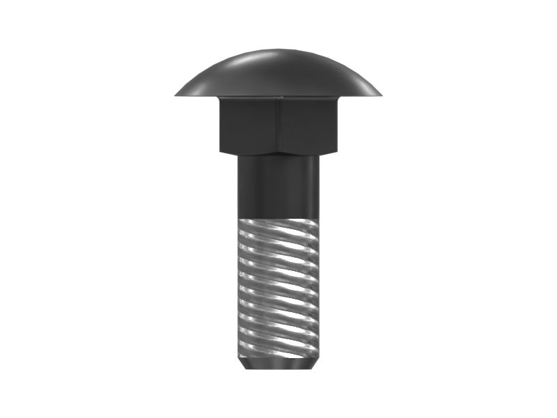 549-4267: M12-1.75 x 40mm Carriage Bolt | Cat® Parts Store