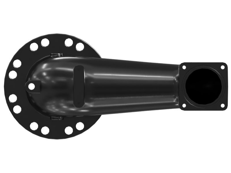 КОЛЕНЧАТЫЙ ПАТРУБОК (DIN/A)