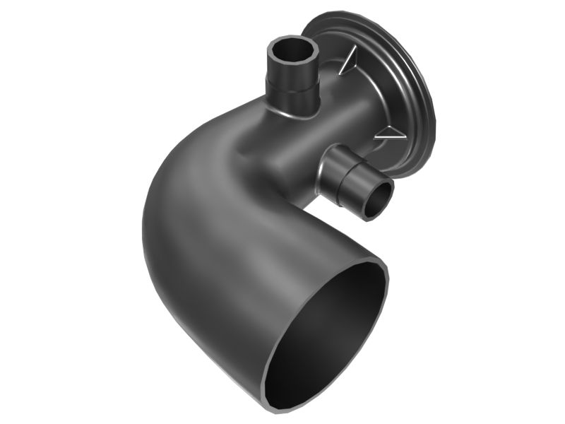 КОЛЕНЧАТЫЙ ПАТРУБОК КОМПРЕССОРА